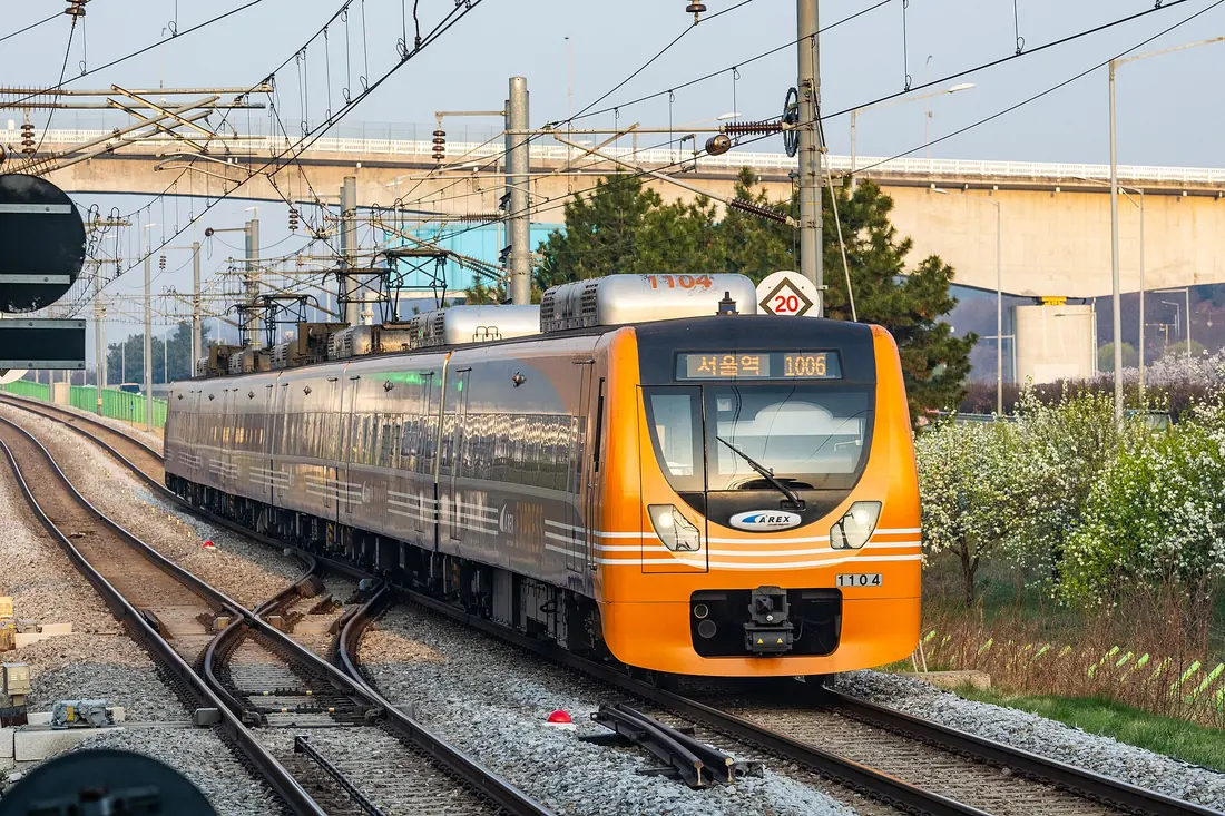 AREX Express Train connecting Incheon Airport and Seoul Station