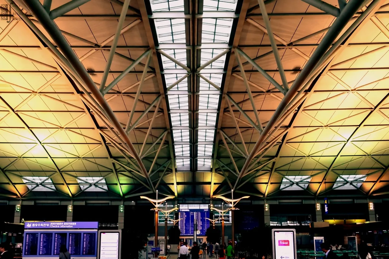 Interior of Incheon International Airport Terminal 1