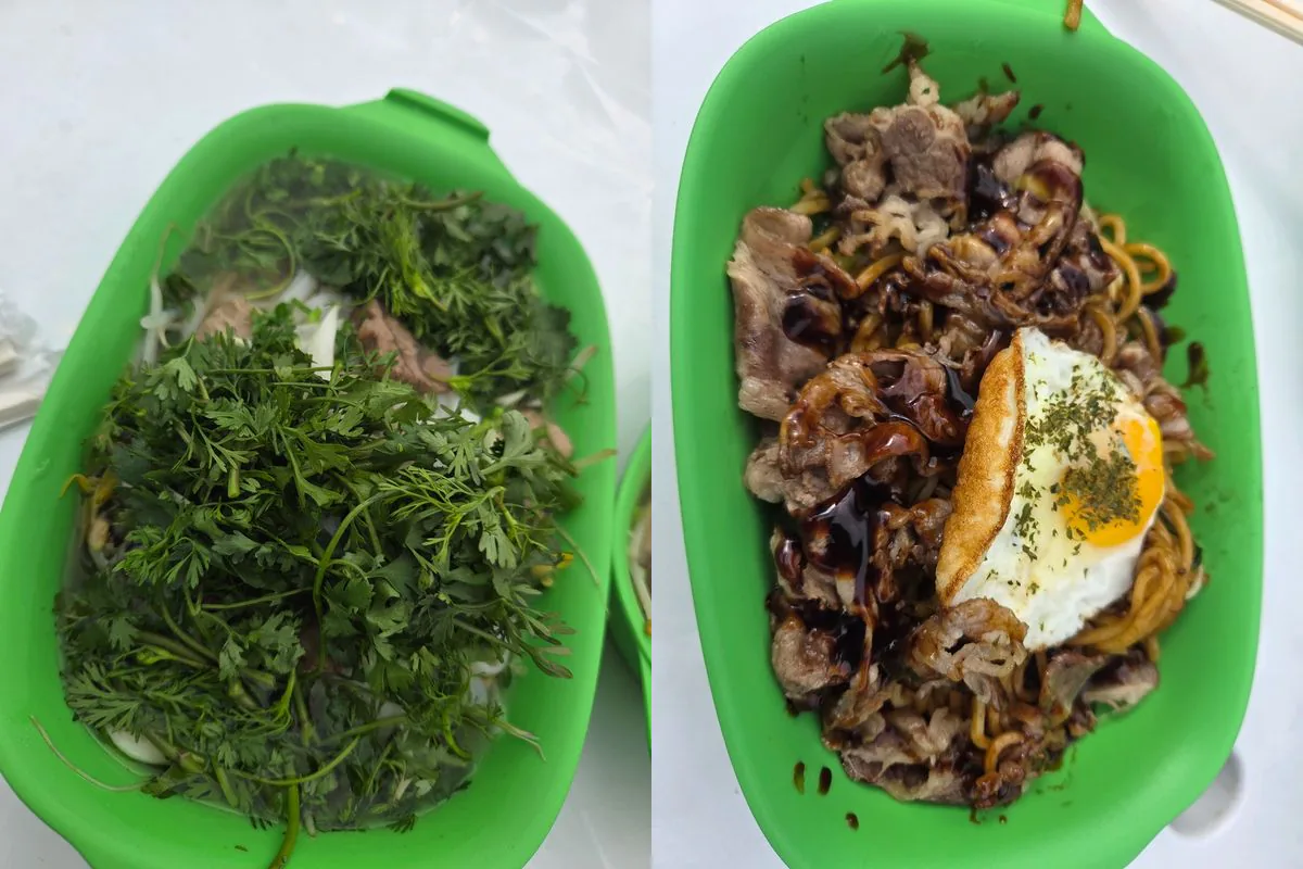 Pho and yakisoba served at the 2026 Gangneung Noodle Festival